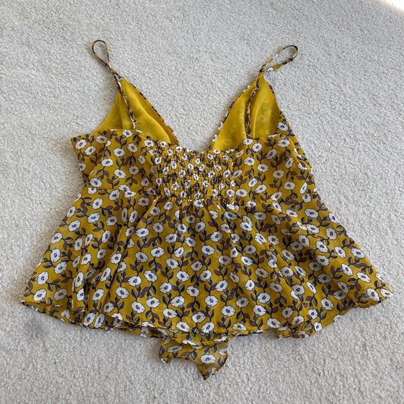 Caren Forbes floral tank top with tie - Picture 2 of 3